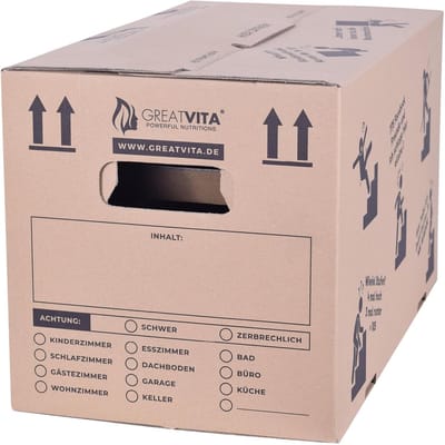 Verhuisdozen - Boekdozen Aktedozen - Veilig Verhuizen - Extra Sterk Dubbel Golfkarton - 60x33x35 cm - Bruin