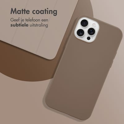 imoshion Hoesje - Geschikt voor Apple iPhone 12 Pro / 12 - Color Backcover - Bruin