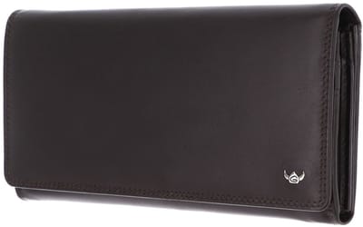 Golden Head Leren portemonnee Polo RFID Protect Damenbörse 2802 Dunkelbraun donkerbruin