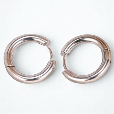 Basic Oorringen – 316 Stainless Steel - Essential Hoops 10mm - dikte 2.5mm - Zilverkleurig - Waterproof - The Jewellery Salon