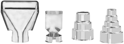 Allecto - Hot Air Machine Nozzle Set - 4 Stuks RVS Reflector - Geschikt voor diverse modellen - Schuin Nozzle - Gebruiksvriendelijk - Hoge kwaliteit