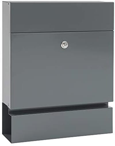 Brievenbus Serenade met Krantenhouder - 465 x 371 x 112 mm - Basalt Grijs