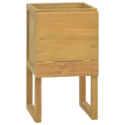 vidaXL - Badkamerkast - 41x40x75 - cm - massief - teakhout