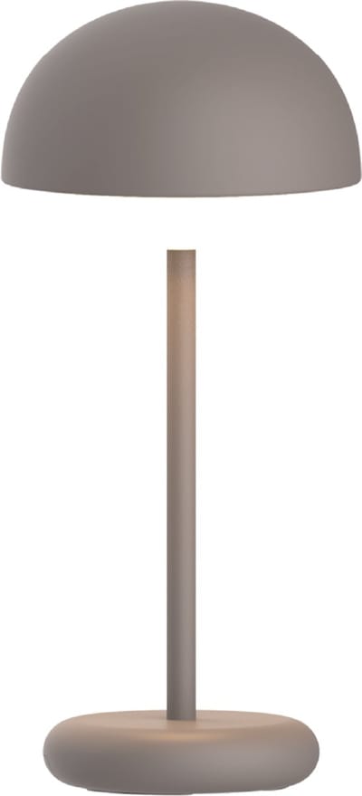 Luxus Europe - Tafellamp Rhodos Taupe - Draadloze Tafellamp Buiten - Oplaadbaar - USB-C - Dimbaar - Warm Wit - Waterbestendig