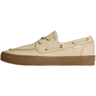 Vans 2 Oogjes Leer Comfortabel Ronde Neus Platte Sneakers Unisex Sneakers VN000Z11TAN 38 beige