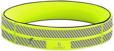 Zipper Reflective Geel - Running belt - Hardloopriem - L