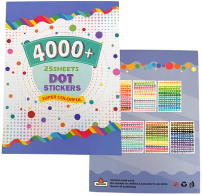 Stippen Stickers in boekje - Organisatie/Planning/Hobby stickers - 25 vel kleuren etiketten - 4000 stickers voor kleurlabeling