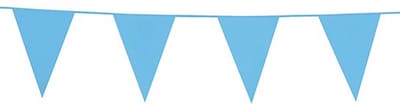 2x Vlaggenlijn Baby Blauw 10 meter - Verjaardag Feest Party Festival Poolparty Decoratie