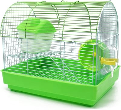 MKSS® Hamsterkooi met Hamsterspeelgoed - Rattenkooi - Hamster Huisje - Groen