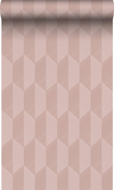 Origin Wallcoverings behang 3D-motief oudroze - 50 x 900 cm - 348032