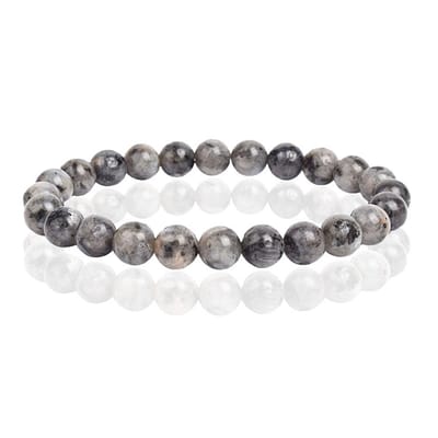 Natuursteen Armband met 8mm Kralen Memphis - Labradorite