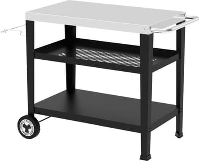 Thuys - Keukentrolley Met Wieltjes RVS 100x59x81cm - Extra Werkblad en Opbergruimte - Verrijdbaar - voor Keuken en Horeca