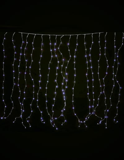 GUIRMA - Lichtgordijn koud wit 1,7 x 0,5 m 90 leds 8 standen