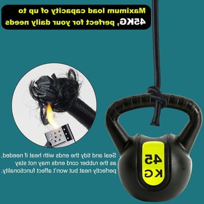 Dikke Elastische Touw van 8 mm x 10 m met 10 Plastic Gespen voor Caravans, Camping, Tarpaulins en Meer