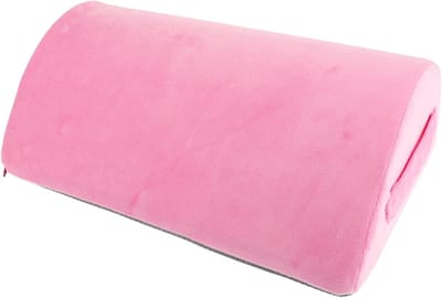 Ergonomische Voetsteun - Ondersteunend Kussen - Bureau Werk - Verlicht Zwelling - 43x25x13 cm - Roze