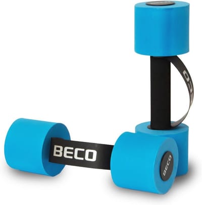 Aqua Fitness Dumbbells voor Aqua Jogging en Water Gymnastiek - Foamen Dumbbells met Loop Handvat, 1 Paar, Maat S