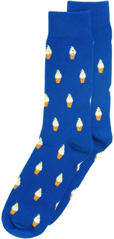 Alfredo Gonzales Ice Cream Sokken AG-Sk-ICE-02 134 Blue XS(35-37)