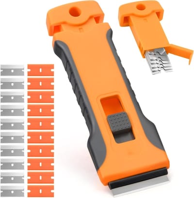 Plastic schraper voor diverse oppervlakken - Handgereedschap voor verf, lijm en vuil verwijderen, 16.5 x 9 cm