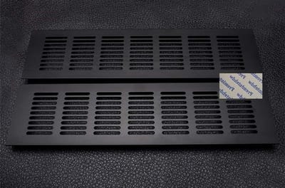 Ventilatie Roosters - Lucht Roosters - Ventilatie Afwerking - Muggen Wering - 80mm - Zwart