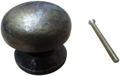 Burlington Mushroom Cabinet Knob Antique Brass 40mm