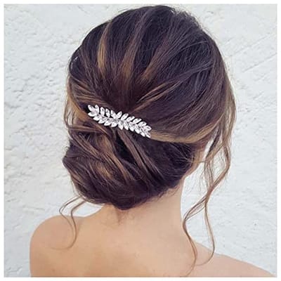 Vintage Strass Haar Clip voor Bruiloften - Decoratieve Hoofddeksels met Kristallen