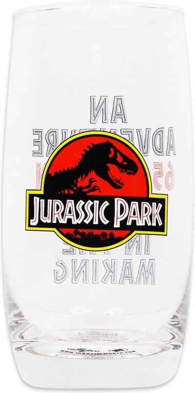 Jurassic Park - Drinkglas - Transparant met Opdruk - 450ml