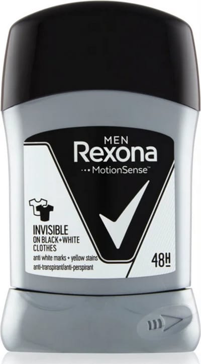 Rexona Men Invisible on Black and White Deodorant Stick - Houtachtige Frisse Luchtige Geur Voor De Vastberaden Man - 50 ml