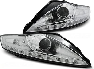 Koplampen met parkeerlicht FORD MONDEO 07 07-11 10 CHROOM met LED knipperlicht
