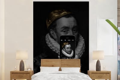 Behang - Fotobehang Willem van Oranje - Adriaen Thomasz - Smartphone - Breedte 170 cm x hoogte 260 cm