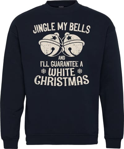 Kersttrui Guarantee White Christmas | Foute Kersttrui Dames Heren | Kerstcadeau | Kerstpakket | Navy | maat XS
