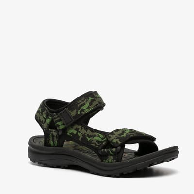 Scapino jongens sandalen met camouflageprint zwart - Maat 30