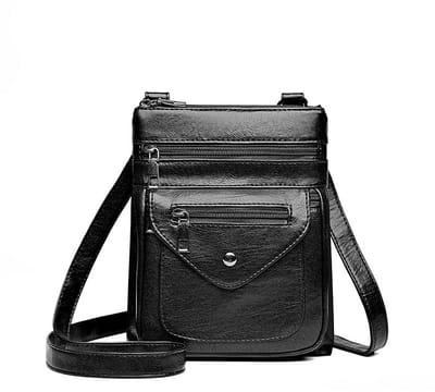 Dailygoods - AfitLulu 6 zakken crossbody bag trendy dames schoudertas met ritssluiting en magnetisch, zacht PU-leer dames schoudertas met verstelbare schouderriem