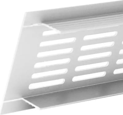 Plintrooster aluminium - wit L=300mm x H=40mm - RA430