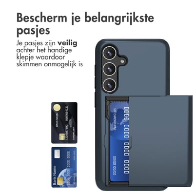 imoshion Hoesje met Pasjeshouder - Geschikt voor Samsung Galaxy S24 Plus - Donkerblauw