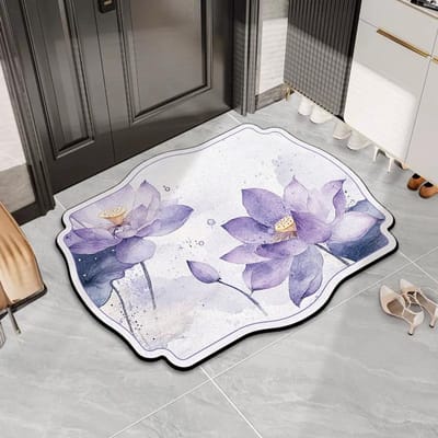 Door National Wind Zijde Mat Huishouddeur Deur Deur Vuilmat Buiten Vuilbestendig Stofverwijdering Kan Op Maat Worden Gemaakt Tapijt 40 * 60Cm silk circle