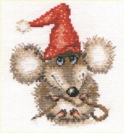 Charmeurtje de muis borduren (pakket)