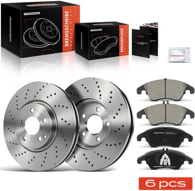 Frankberg 2x Remmen + 4x Remblokken Vooras voor Mercedes-Benz C218
