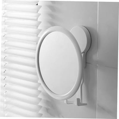 Jumada's - Douche-Spiegel - Multifunctioneel - Scheermeshouder - Badkamer - Rond - Wit