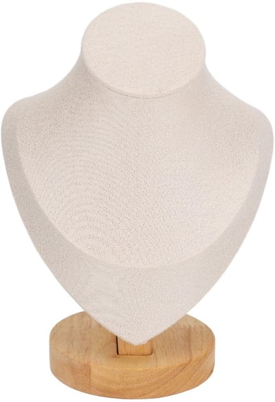 Dailygoods- Kettingdisplayhouder Helder - Kettinghouderstandaard - Houten Kettingstandaard - Ruimtebesparend - Stevige Basis - Organiseer Sieraden