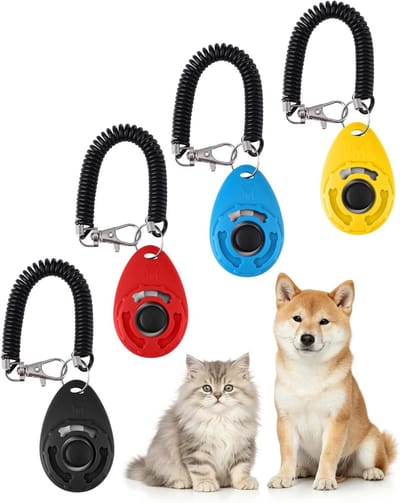 Honden Clicker - Klikker Hondentraining - Gedrag Trainen - Set van 4 stuks - 62 x 42 x 19 cm