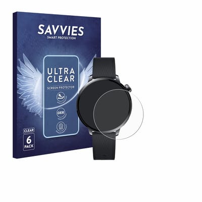 Savvies - Screenprotector voor Oppo Watch X2 Mini - Folie Beschermfolie transparant 6 Stuks