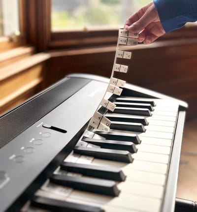 Toetsenbord Notitiestrips - Piano Hulpmiddel - Muziek Leren - Verwijderbaar Siliconen - 88 Toetsen - Wit