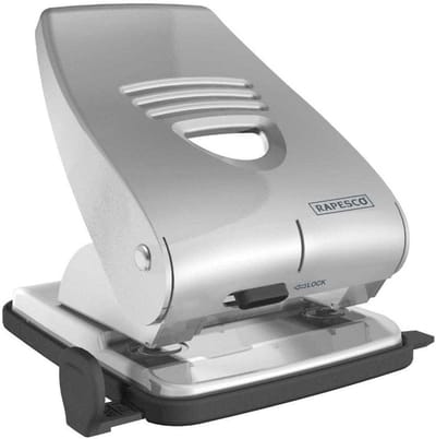 2-gats perforator voor 30 vel 80 gsm zilver