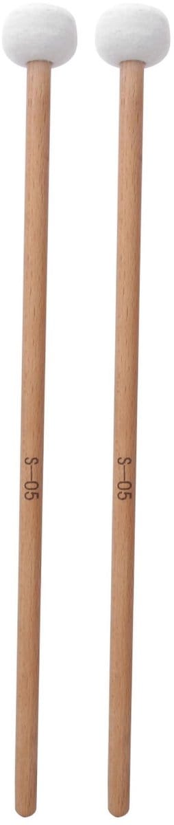 Dailygoods- Drumstokken 2 Stuks - Draagbaar - Vilt - Houten - Percussie-instrument - Hoogwaardige Kwaliteit - Drumklopper