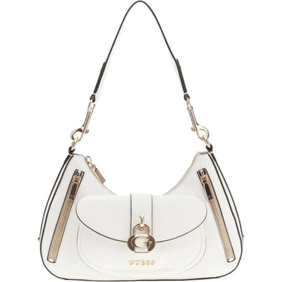 GUESS schoudertas Jessa Shoulder Bag White crème