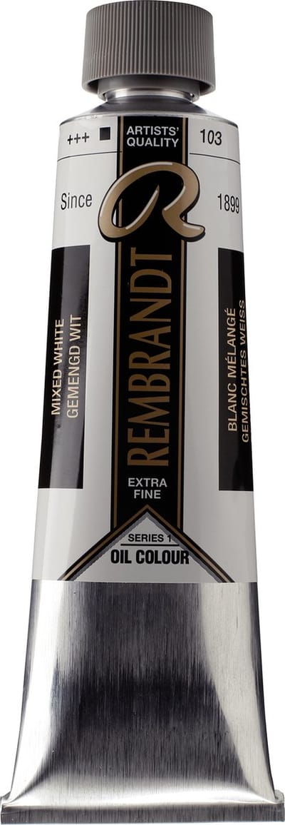 Rembrandt Olieverf Tube 150 ml Gemengd Wit 103