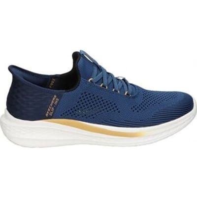 Skechers-instappers: Slade - Quinto, Heren blauwe Sneakers 44 blauw