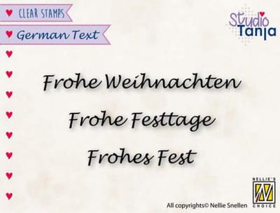 Nellies Choice Clearstempel - German texts - Gesegnetes (DE) GTCS003 74x67mm
