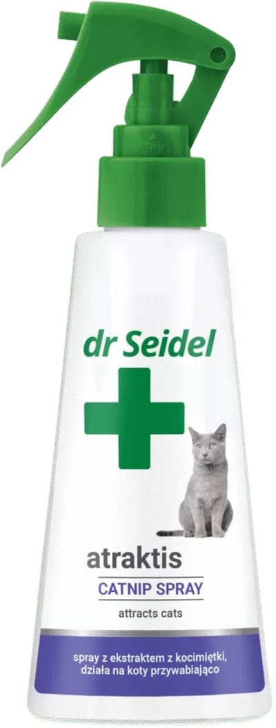 Dr. Seidel Atraktis Kattenkruid Spray voor Katten – Catnip Lokspray voor Speelgoed, Krabpaal en Mand – 100 ml