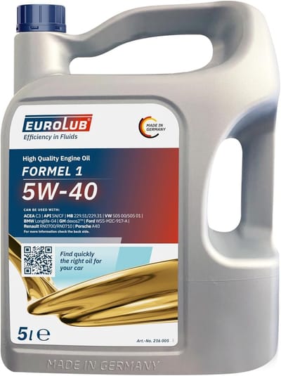 Motorolie 5W-40 - Smeermiddel Motor - Motor Bescherming - Verbeterde Reiniging - 5 Liter